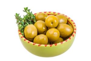 Green gigant olives photo