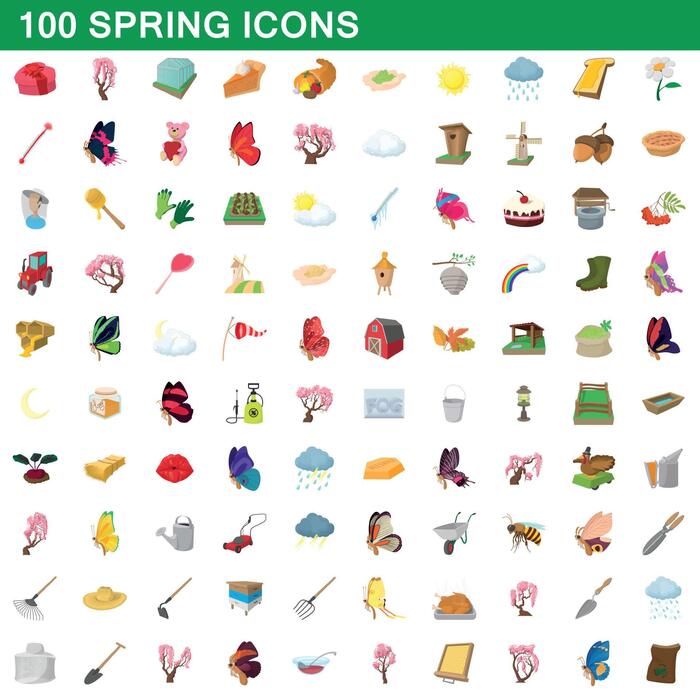 Spring Cartoon Vector Art, Icons, and Graphics for Free Download