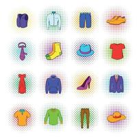 Clothes Icons set vector