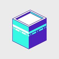 Kaaba or Ka'bah isometric vector icon illustration