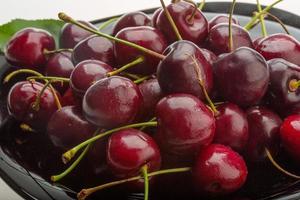 Sweet ripe cherry photo