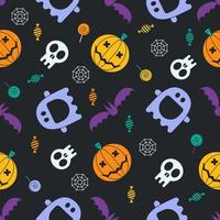 Halloween Seamless Pattern vector