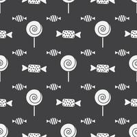 Candy Sweets Seamless Pattern Background vector