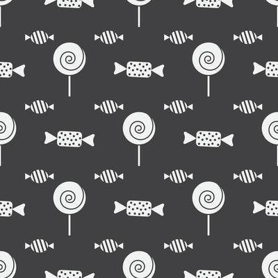 Candy Sweets Seamless Pattern Background