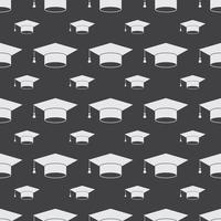 Graduation Cap Seamless Pattern Background vector