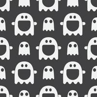 Ghost Halloween Seamless Pattern vector