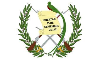 escudo de armas de la republica de guatemala vector