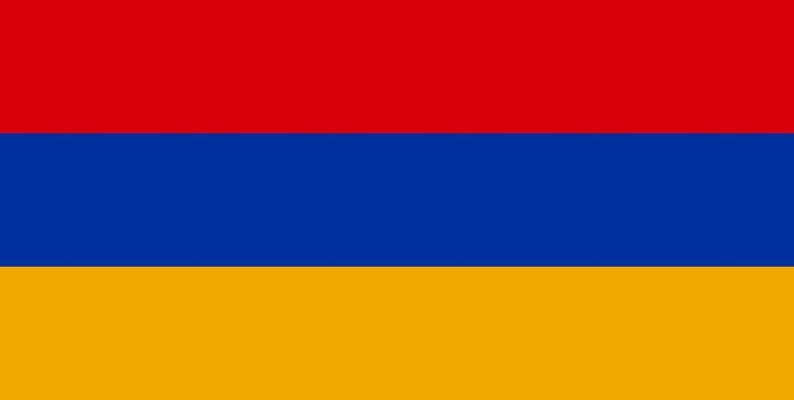 National flag of republic of armenia