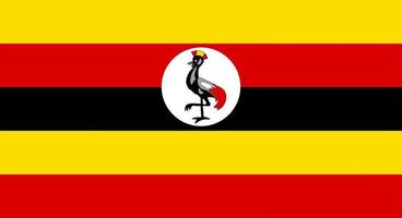 flag of uganda vector
