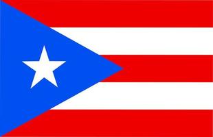 national flag of puerto rico vector