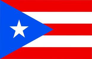 national flag of puerto rico vector