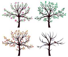 conjunto de arboles vector