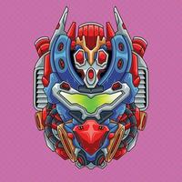 Fan made Gundam robot head vecto vector