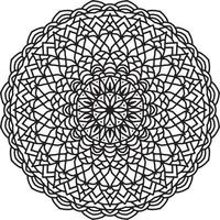 patrón de mandala de flores. adorno de círculo decorativo en estilo étnico oriental.