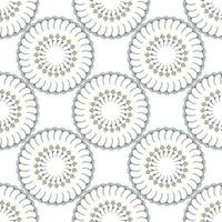 Seamless pattern with chamomile on white background. Endless background with flowers for your design. Vector image.
