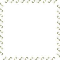 Square frame with beautiful buttercups on white background. Isolated frame with flowers for your design. vector