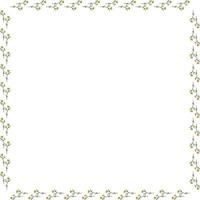 Square frame with beautiful buttercups on white background. Isolated frame with flowers for your design. vector