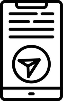 Telegram Chat Vector Line Icon