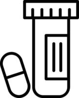 Drug Test Vector Line Icon