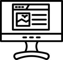 Web Artical Vector Line Icon