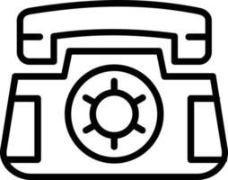Telephone Vector Line Icon