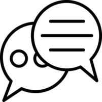 Chat  Vector Line Icon