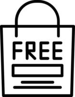 Shopping free Vector Line Icon