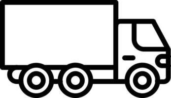 Truck Vector Line Icon