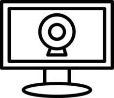 Webcam Vector Line Icon