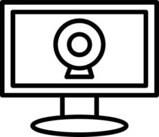 Webcam Vector Line Icon