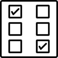 Checkbox Vector Line Icon