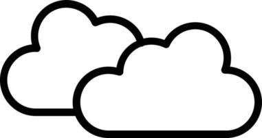 Clouds Vector Line Icon