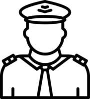 Pilot  Vector Line Icon