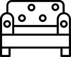 Sofa Vector Line Icon