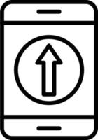 Upload Vector Line Icon