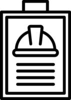 Clipboard Vector Line Icon