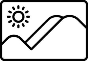 Picture Vector Line Icon