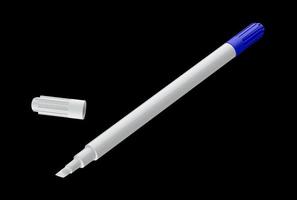 Ink remover pen, Correction pen isolated on Black background hand writing mistakes 3d illustration photo