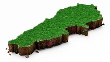 Lebanon country Grass and ground texture map 3d illustration photo