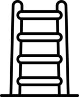 Step Ladder Vector Line Icon