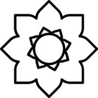 Flower Vector Line Icon