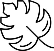 Leaf Vector Line Icon