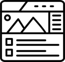 Web Design Vector Line Icon