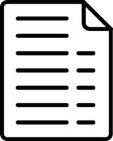 Document Vector Line Icon