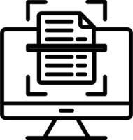 Scanner Vector Line Icon