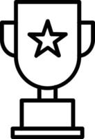 Trophy Vector Line Icon