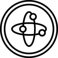 Atomic Vector Line Icon