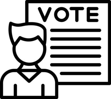 Lecture Vector Line Icon