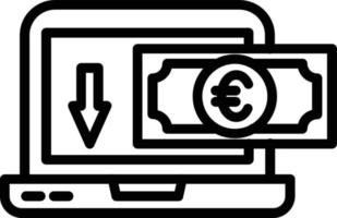 Cash Flow Vector Line Icon