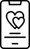 Heart Vector Line Icon